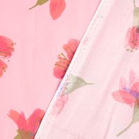 Rico Design Baumwollstoff Aquarellblüten rosa bunt 50x140cm