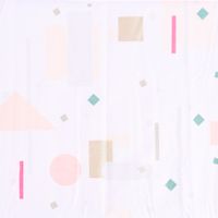 Rico Design Baumwollstoff Grafisches Muster weiß gold bunt 50x140cm