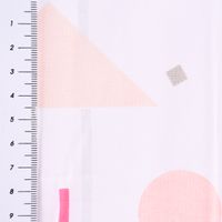 Rico Design Baumwollstoff Grafisches Muster weiß gold bunt 50x140cm