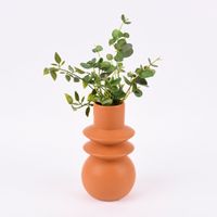Sass & Belle Vase abstrakt matt Terrakotta 21x10.5x10.5cm