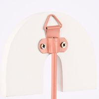 Sass & Belle Wand Haken Regenbogen rosa gelb weiß 11x7x4cm
