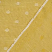 Rasch Textil Dekostoff Baumwollstoff Bambino Fun Punkte gelb 1.40m