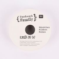 Rico Design Geschenkband Für dich weiß grau 10mm