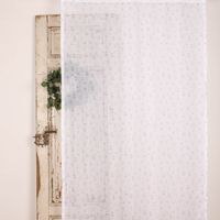 Rasch Textil Gardinenstoff Voile transparent Forest Flower Blumen weiß