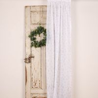 Rasch Textil Gardinenstoff Voile transparent Forest Flower Blumen weiß
