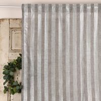 Rasch Textil Stores Shine Längsstreifen Leinenstruktur grau silber 30