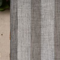 Rasch Textil Stores Shine Längsstreifen Leinenstruktur grau silber 30