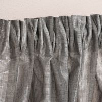 Rasch Textil Stores Shine Längsstreifen Leinenstruktur grau silber 30