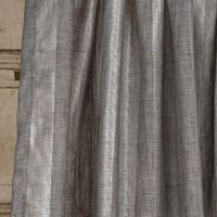 Rasch Textil Stores Shine Längsstreifen Leinenstruktur grau silber 30