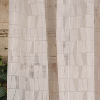 Rasch Textil Gardinenstoff Stores Scherli Rechtecke abstrakt ste300cm