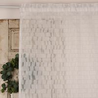 Rasch Textil Gardinenstoff Stores Scherli Rechtecke abstrakt ste300cm