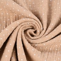 74738-Bekleidungsstoff-Double-Gauze-Musselin-Windelstoff-Punkte-beige-weiss-1-30m-Breite-KW22-150786Capture0044.jpg Bekleidungsstoff Double Gauze Windelstoff Punkte beige weiß 1.30m