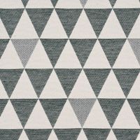 Dekostoff Doubleface Premium Triangel Retro Scandi grün hellbeige 1.4