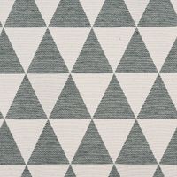 Dekostoff Doubleface Premium Triangel Retro Scandi grün hellbeige 1.4