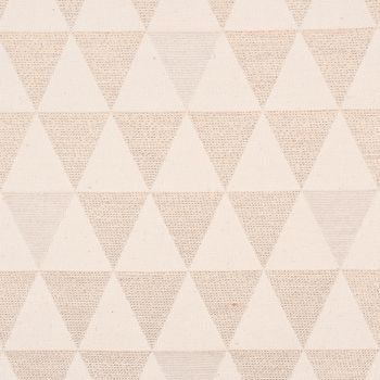 Dekostoff Doubleface Premium Metallic Triangel Retro Scandi gold hellb