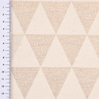 Dekostoff Doubleface Premium Metallic Triangel Retro Scandi gold hellb