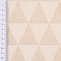 Dekostoff Doubleface Premium Metallic Triangel Retro Scandi gold hellb