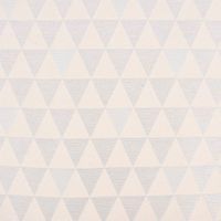 Dekostoff Doubleface Premium Metallic Triangel Retro Scandi silber hel