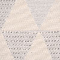 Dekostoff Doubleface Premium Metallic Triangel Retro Scandi silber hel