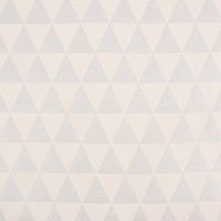 Dekostoff Doubleface Premium Metallic Triangel Retro Scandi silber hel