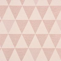 Dekostoff Doubleface Premium Metallic Triangel Retro Scandi rosa hellb