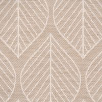 Dekostoff Doubleface Premium Leaf Retro Scandi Blätter beige 1.4m