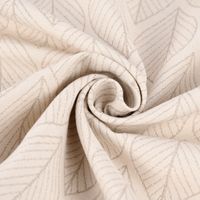 Dekostoff Doubleface Premium Leaf Retro Scandi Blätter beige 1.4m