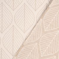 74769-Dekostoff-Jacquard-Doubleface-Premium-Leaf-Retro-Scandi-Blaetter-beige-1-4m-Breite-KW23-151541Capture0010.jpg Dekostoff Doubleface Premium Leaf Retro Scandi Blätter beige 1.4m