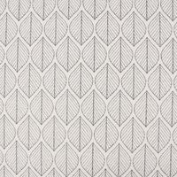 Dekostoff Doubleface Premium Leaf Retro Scandi Blätter schwarz hellbe