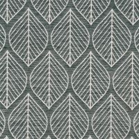 Dekostoff Doubleface Premium Leaf Retro Scandi Blätter grün hellbeig