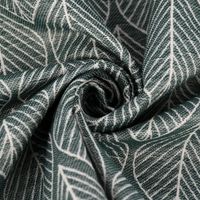 Dekostoff Doubleface Premium Leaf Retro Scandi Blätter grün hellbeig