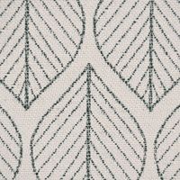 Dekostoff Doubleface Premium Leaf Retro Scandi Blätter grün hellbeig