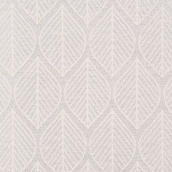 Dekostoff Doubleface Premium Metallic Leaf Retro Scandi Blätter silbe