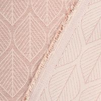 Dekostoff Doubleface Premium Metallic Leaf Retro Scandi Blätter rosa
