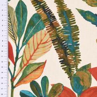 Dekostoff Baumwolle Tonga Spice Exotik Blätter Pflanzen bunt 140cm
