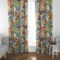 Dekostoff Baumwolle Tonga Spice Exotik Blätter Pflanzen bunt 140cm