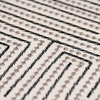 Rasch Textil Dekostoff Stickerei Grafik Arusha weiß schwarz grau 1.4m