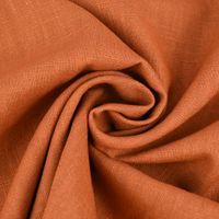 Bekleidungsstoff Leinen vorgewaschen einfarbig cognac 1.40m Breite