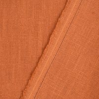 Bekleidungsstoff Leinen vorgewaschen einfarbig cognac 1.40m Breite
