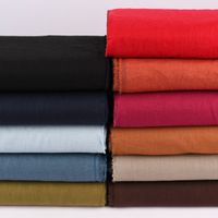Bekleidungsstoff Leinen vorgewaschen einfarbig jeansblau 1.40m Breite
