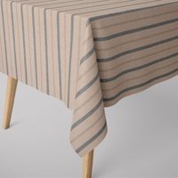 SCHÖNER LEBEN. Tischdecke Riviera Stripe Small Streifen natur blau