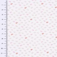 Baumwollstoff DEAR Feder Pusteblume Samen weiß beige rosa rosegold Gli