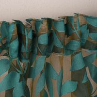 Rasch Textil Stores Ausbrenner Sri Lanka Blätter petrol bronze 300cm