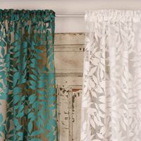 Rasch Textil Stores Ausbrenner Sri Lanka Blätter petrol bronze 300cm