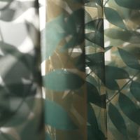 Rasch Textil Stores Ausbrenner Sri Lanka Blätter petrol bronze 300cm