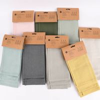 Linen & More 3er Set Geschirrtücher Indi einfarbig gelb 50x70cm