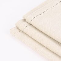 Linen & More 3er Set Geschirrtücher Indi einfarbig ivory 50x70cm