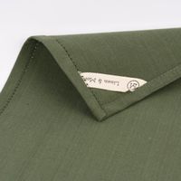 Linen & More 3er Set Geschirrtücher Indi einfarbig army grün 50x70cm