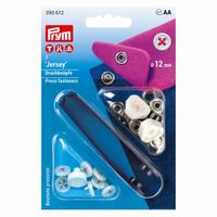 Prym Nähfrei Druckknopf Jersey Annähoptik rot 7 Stück 12mm