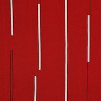 Bekleidungsstoff Chiffon Streifen rot weiß schwarz 1.45m Breite